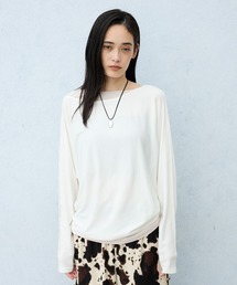 JEANASIS | アシメバイカラードルマンLS TEE/1067545(Tシャツ/カットソー)