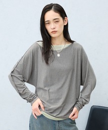 JEANASIS | アシメバイカラードルマンLS TEE/1067545(Tシャツ/カットソー)