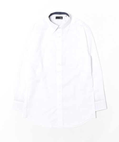 TAKA-Q(タカキュー)の「ワイシャツ メンズ 長袖 ノンアイロン ボタンダウン ビジネス ドレス 綿混 NEWスタンダードフィット(シャツ/ブラウス・メンズ・ホワイト・首回り43cm-裄丈86cm/首回り45cm-裄丈86cm/首回り37cm-裄丈80cm/首回り39cm-裄丈84cm/首回り41cm-裄丈86cm/首回り43cm-裄丈82cm/首回り39cm-裄丈80cm/首回り41cm-裄丈82cm)」の2枚目の写真