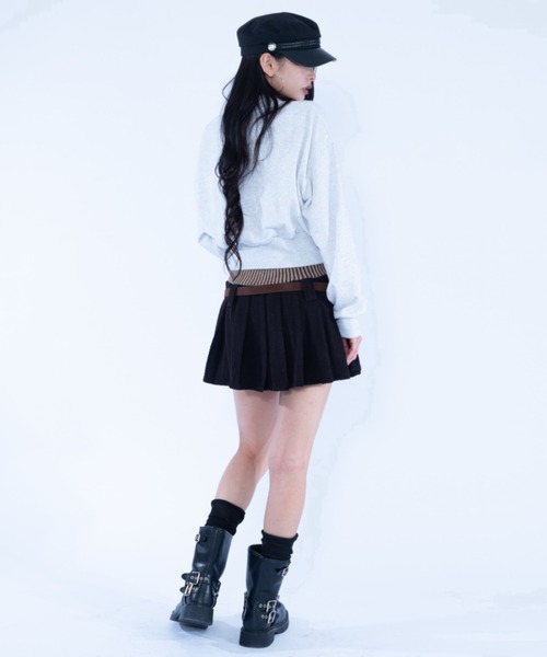 Haze Reverie(ヘイズレヴァリー)の「ナポレオンショート丈トレーナー(スウェット・レディース・アイボリー/チャコールグレー/ネイビー・FREE)」の19枚目の写真