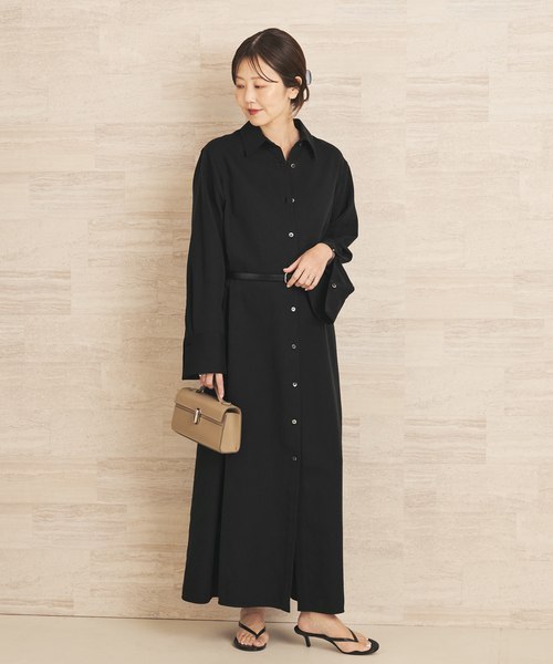 plage（プラージュ）の「R’IAM シャツワンピース（シャツワンピース・レディース・キャメル/ブラック・38/36）」の3枚目の写真