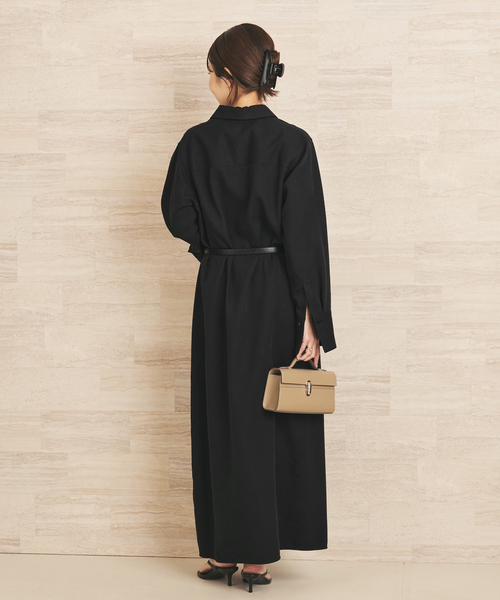 plage（プラージュ）の「R’IAM シャツワンピース（シャツワンピース・レディース・キャメル/ブラック・38/36）」の9枚目の写真