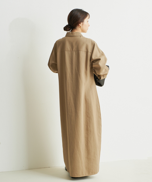 plage（プラージュ）の「R’IAM シャツワンピース（シャツワンピース・レディース・キャメル/ブラック・38/36）」の12枚目の写真