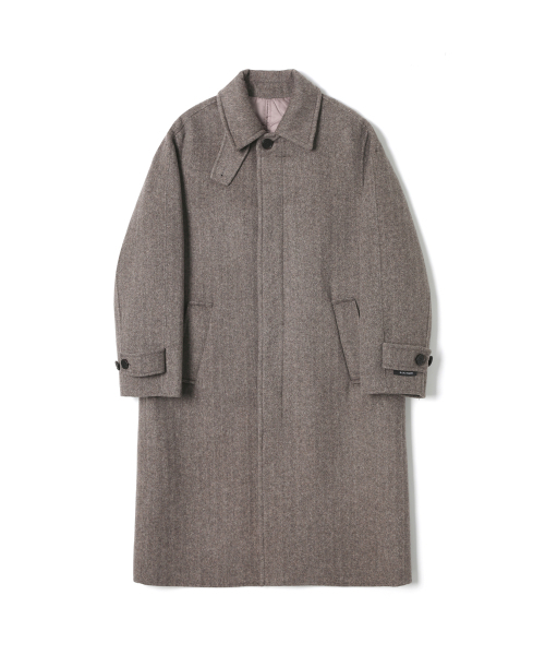 ADHOC(アドホック)の「男女共用セミオーバーバルマカンコート (LT-BROWN) (HBAHC90)(チェスターコート・レディース・その他・FREE/100/95/105)」の1枚目の写真