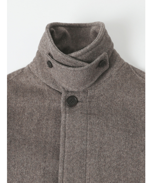 ADHOC(アドホック)の「男女共用セミオーバーバルマカンコート (LT-BROWN) (HBAHC90)(チェスターコート・レディース・その他・FREE/100/95/105)」の3枚目の写真