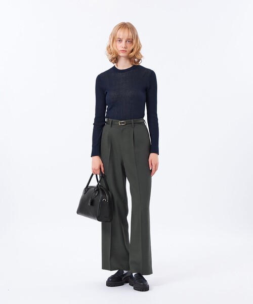 MACKINTOSH PHILOSOPHY(マッキントッシュ フィロソフィー)の「ハイゲージシアークルーネック(ニット/セーター・レディース・レッド系その他2/ライトブルー/グレー系その他2/ダークネイビー・38)」の11枚目の写真