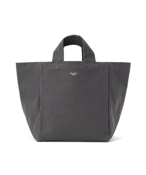 ORCIVAL(オーシバル)の「ORCIVAL (オーシバル)H0330 HBT_TOTE BAG SMALL/PVCコットントートバッグ(トートバッグ・レディース・ブラウン/グレー系その他6/ライム/ブラック・F)」の1枚目の写真