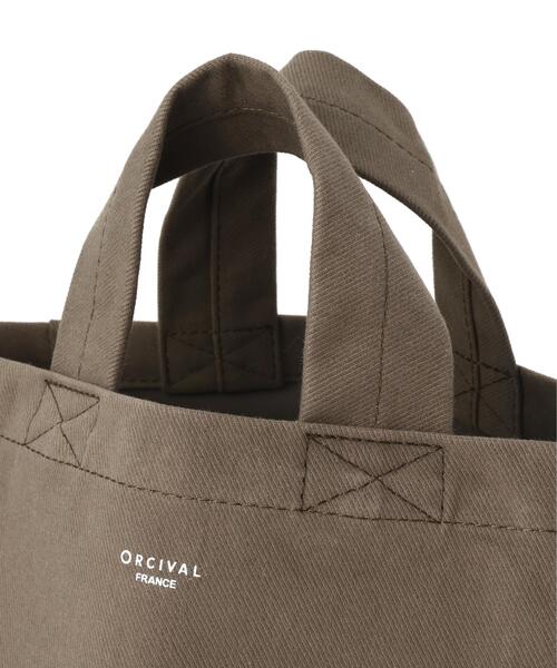 ORCIVAL(オーシバル)の「ORCIVAL (オーシバル)H0330 HBT_TOTE BAG SMALL/PVCコットントートバッグ(トートバッグ・レディース・ブラウン/グレー系その他6/ライム/ブラック・F)」の7枚目の写真