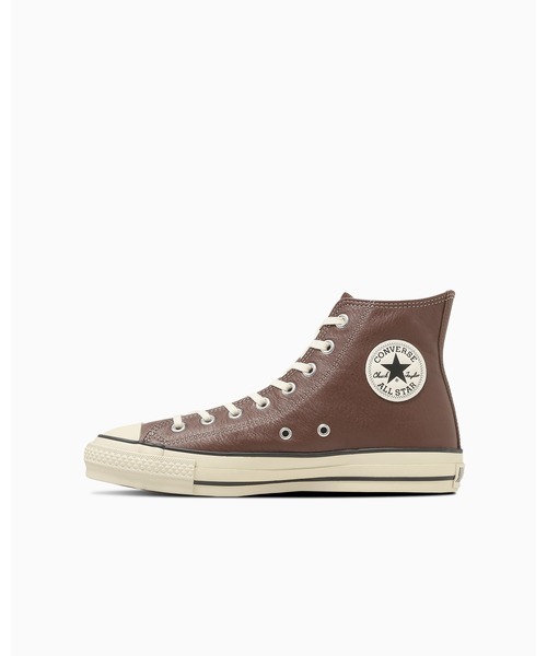 CONVERSE ALL STAR(コンバースオールスター)の「【直営店限定】LEATHER ALL STAR J HI / レザー オールスター J HI(スニーカー・メンズ・ブラウン・4/8/9/8.5/9.5/10.5/11.5/5/7/7.5/5.5/4.5/3.5)」の2枚目の写真