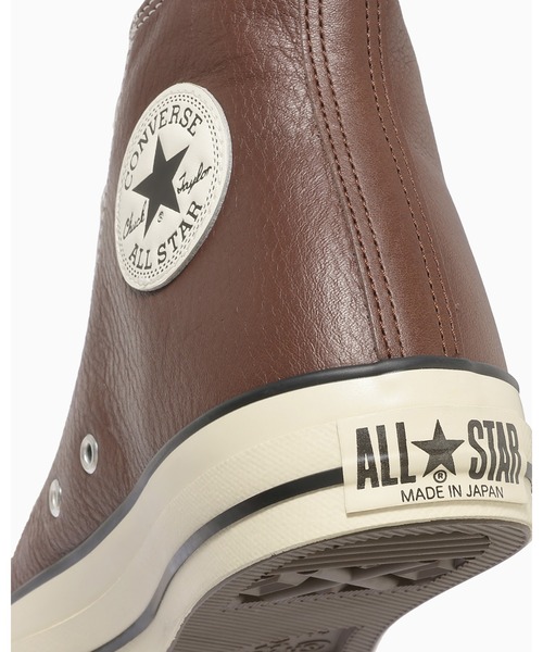 CONVERSE ALL STAR(コンバースオールスター)の「【直営店限定】LEATHER ALL STAR J HI / レザー オールスター J HI(スニーカー・メンズ・ブラウン・4/8/9/8.5/9.5/10.5/11.5/5/7/7.5/5.5/4.5/3.5)」の9枚目の写真