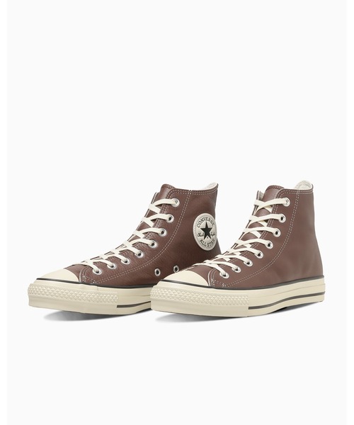 CONVERSE ALL STAR(コンバースオールスター)の「【直営店限定】LEATHER ALL STAR J HI / レザー オールスター J HI(スニーカー・メンズ・ブラウン・4/8/9/8.5/9.5/10.5/11.5/5/7/7.5/5.5/4.5/3.5)」の3枚目の写真