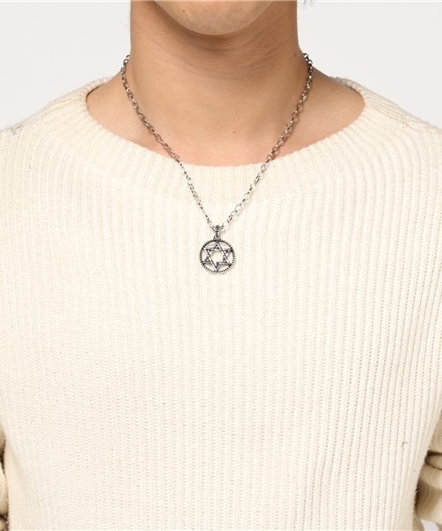 L.H.P（エルエイチピー）の「LHP/エルエイチピー/DENATIONISM/ディネイショニズム/Hexagon Necklace Ⅱ 〈6016166〉（ネックレス・メンズ・シルバー・FREE）」の4枚目の写真