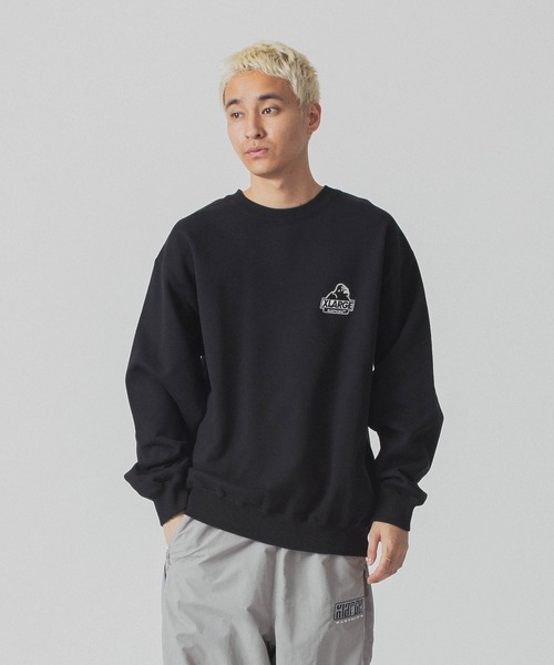 XLARGE(エクストララージ)の「SLANTED OG CREWNECK SWEATSHIRT(スウェット・メンズ・アッシュ/ブラック・S/M/L/XL)」の1枚目の写真