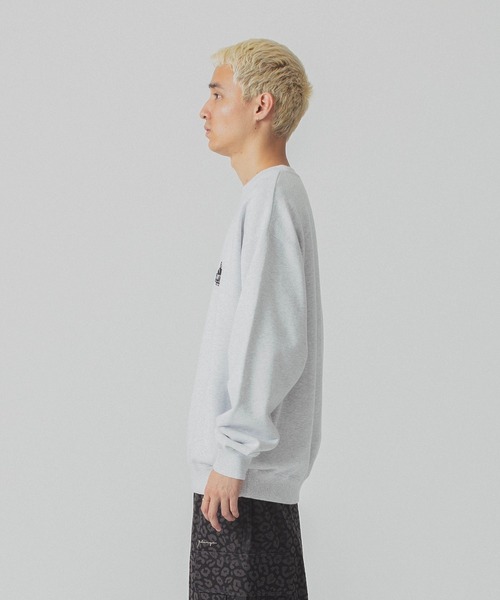 XLARGE(エクストララージ)の「SLANTED OG CREWNECK SWEATSHIRT(スウェット・メンズ・アッシュ/ブラック・S/M/L/XL)」の10枚目の写真