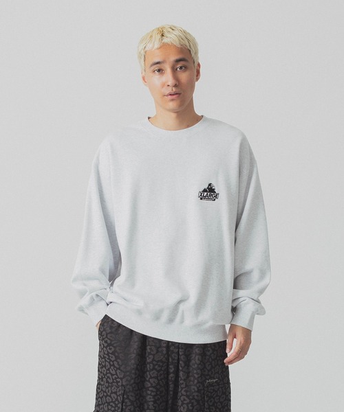 XLARGE(エクストララージ)の「SLANTED OG CREWNECK SWEATSHIRT(スウェット・メンズ・アッシュ/ブラック・S/M/L/XL)」の9枚目の写真