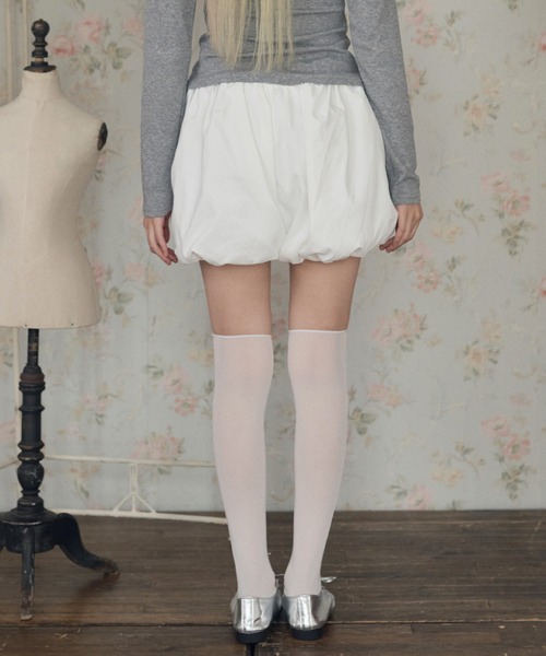 LiLIN(リリン)の「ギャザーバルーンショートパンツ / gather balloon shorts(その他パンツ・レディース・ホワイト/ブラック・FREE)」の11枚目の写真