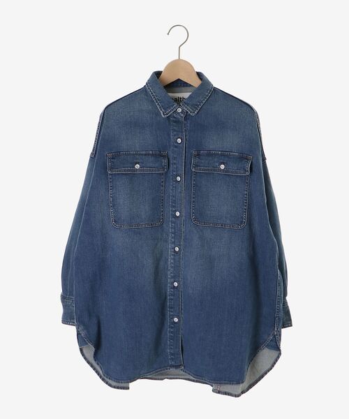 le.coeur blanc(ルクールブラン)の「Healthy denim Almond(シャツ/ブラウス・レディース・ブルー・38)」の2枚目の写真