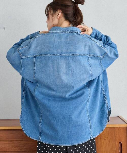 le.coeur blanc(ルクールブラン)の「Healthy denim Almond(シャツ/ブラウス・レディース・ブルー・38)」の8枚目の写真
