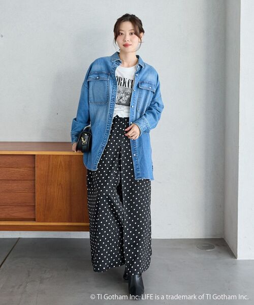 le.coeur blanc(ルクールブラン)の「Healthy denim Almond(シャツ/ブラウス・レディース・ブルー・38)」の9枚目の写真
