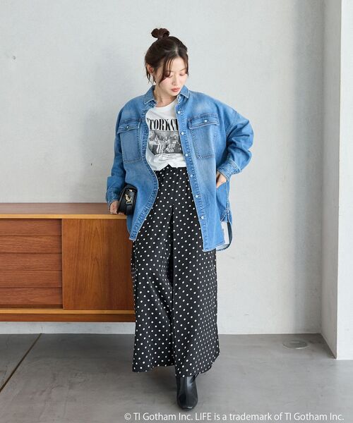 le.coeur blanc(ルクールブラン)の「Healthy denim Almond(シャツ/ブラウス・レディース・ブルー・38)」の10枚目の写真
