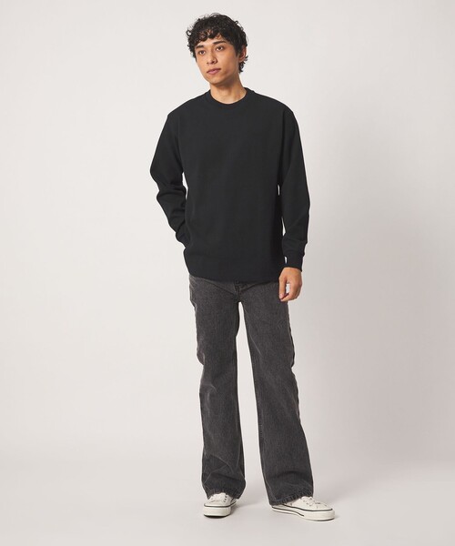 A DAY IN THE LIFE UNITED ARROWS(アデイインザライフユナイテッドアローズ)の「クリアワッフル リラックス カットソー<A DAY IN THE LIFE>(Tシャツ/カットソー・メンズ・ダークグレー/ホワイト/ブラック・L/M/S)」の5枚目の写真