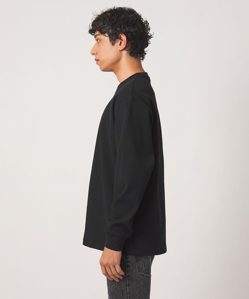 A DAY IN THE LIFE UNITED ARROWS(アデイインザライフユナイテッドアローズ)の「クリアワッフル リラックス カットソー<A DAY IN THE LIFE>(Tシャツ/カットソー・メンズ・ダークグレー/ホワイト/ブラック・L/M/S)」の8枚目の写真