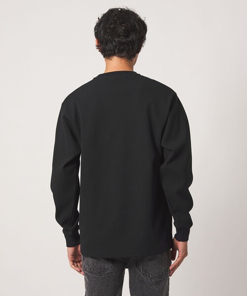 A DAY IN THE LIFE UNITED ARROWS(アデイインザライフユナイテッドアローズ)の「クリアワッフル リラックス カットソー<A DAY IN THE LIFE>(Tシャツ/カットソー・メンズ・ダークグレー/ホワイト/ブラック・L/M/S)」の9枚目の写真