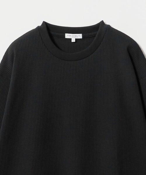 A DAY IN THE LIFE UNITED ARROWS(アデイインザライフユナイテッドアローズ)の「クリアワッフル リラックス カットソー<A DAY IN THE LIFE>(Tシャツ/カットソー・メンズ・ダークグレー/ホワイト/ブラック・L/M/S)」の17枚目の写真