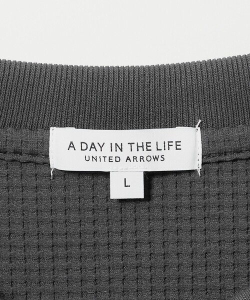 A DAY IN THE LIFE UNITED ARROWS(アデイインザライフユナイテッドアローズ)の「クリアワッフル リラックス カットソー<A DAY IN THE LIFE>(Tシャツ/カットソー・メンズ・ダークグレー/ホワイト/ブラック・L/M/S)」の19枚目の写真