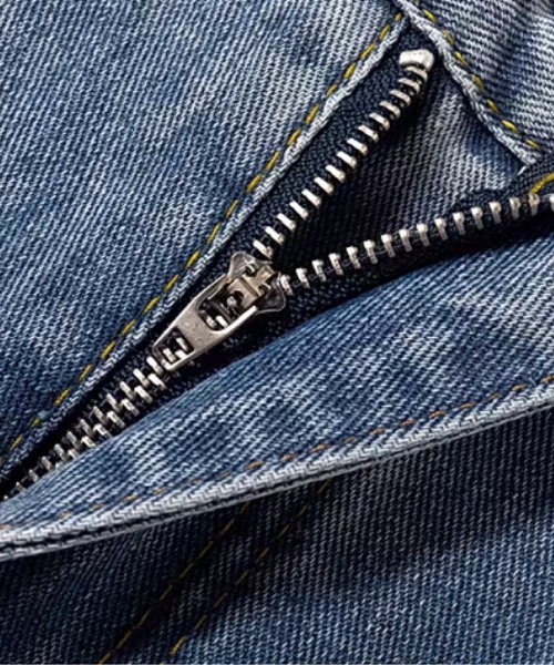 LA POMME petit（ラポミ・プチ）の「Cartoon Embroidery Denim Pants/カートゥーン刺繍デニムパンツ（デニムパンツ・レディース・ダークブルー/ブルー・SMALL/MEDIUM/LARGE/X-LARGE）」の4枚目の写真