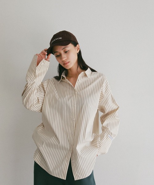 A part by(アパートバイ)の「【LA FINE BOUCHEコラボ】コーデュロイCAP(キャップ・レディース・ブラウン/レッド系その他6/グリーン・FREE)」の7枚目の写真