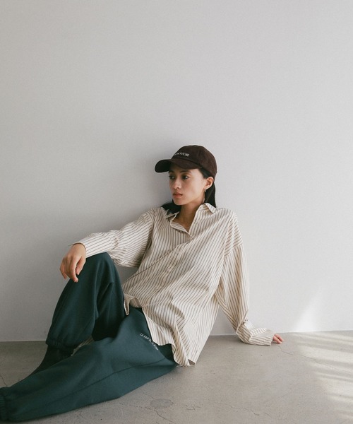 A part by(アパートバイ)の「【LA FINE BOUCHEコラボ】コーデュロイCAP(キャップ・レディース・ブラウン/レッド系その他6/グリーン・FREE)」の8枚目の写真