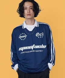 長袖メッシュ ゲームシャツ Vネック ストリート スポーツMIX カジュアル ブロークコア 2026秋冬 秋服