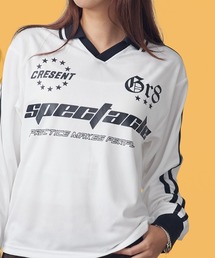長袖メッシュ ゲームシャツ Vネック ストリート スポーツMIX カジュアル ブロークコア 2026秋冬 秋服
