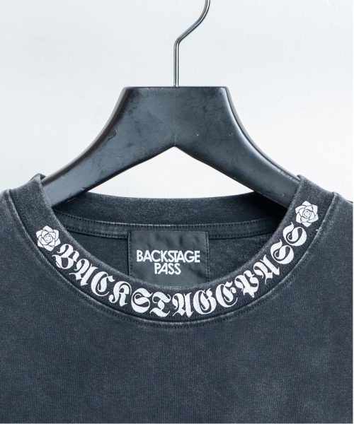 BACKSTAGE PASS(バックステージパス)の「LILY BONE-S LS(リリーボーンS LS) ヴィンテージウォッシュ ゴシックプリント ルーズフィットロンT(Tシャツ/カットソー・メンズ・ダークグレー/ホワイト系その他・FREE)」の19枚目の写真