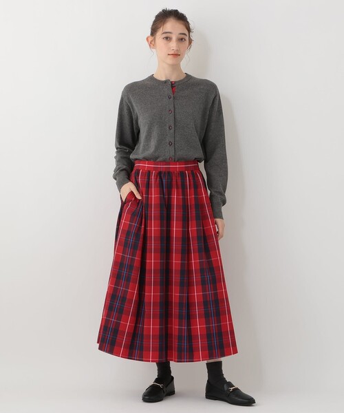 Afternoon Tea(アフタヌーンティー)の「くるみボタンカーディガン/Afternoon Tea Original Tartans(カーディガン/ボレロ・レディース・ブラック/グレー/ネイビー・MEDIUM)」の10枚目の写真