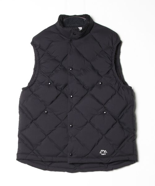 CMF OUTDOOR GARMENT(シーエムエフアウトドアガーメント)の「CMF OUTDOOR GARMENT/シーエムエフ アウトドアガーメント WOVEN DOWN VEST ウーブンダウンベスト CMF2602-V02(ダウンベスト・メンズ・ブラウン系その他3/ブラック・L/M)」の2枚目の写真