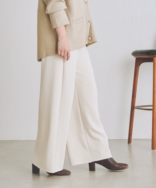 BEARDSLEY(ビアズリー)の「ボンバーヒートパンツ【セットアップ】(その他パンツ・レディース・アイボリー/ネイビー/ブラウン・0/1)」の12枚目の写真