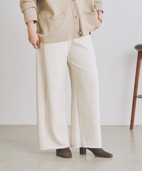 BEARDSLEY(ビアズリー)の「ボンバーヒートパンツ【セットアップ】(その他パンツ・レディース・アイボリー/ネイビー/ブラウン・0/1)」の13枚目の写真