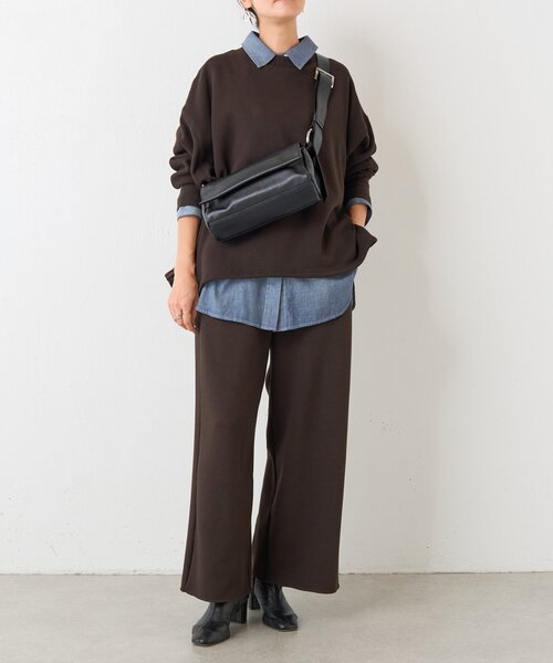 BEARDSLEY(ビアズリー)の「ボンバーヒートパンツ【セットアップ】(その他パンツ・レディース・アイボリー/ネイビー/ブラウン・0/1)」の22枚目の写真