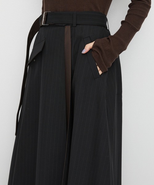 UNITED TOKYO(ユナイテッドトウキョウ)の「【新作|ZOZO限定カラー】ステップラップフレアスカート|秋服/オフィスカジュアル/オケージョン/ウォッシャブル/ストレッチ/UVカット/接触冷感/防シワ(スカート・レディース・ブラック/ベージュ/グレー・2/1/3)」の14枚目の写真