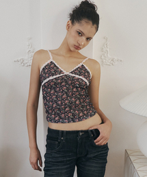 Maisie Lace Sleeveless Top (Black)