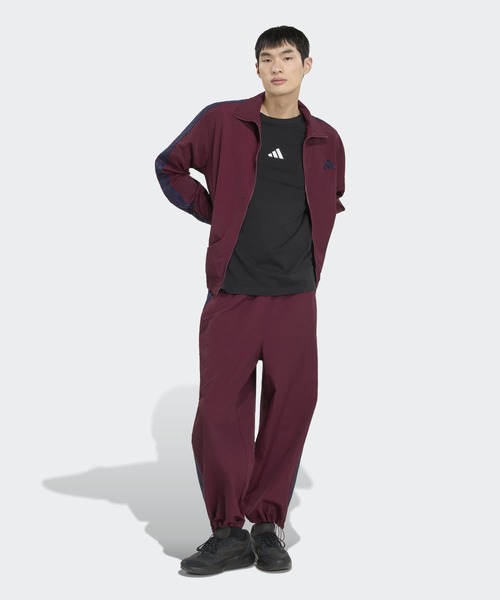 adidas(アディダス)の「スタジアム ライト ツイル ルーズフィット トラックジャケット / ジャージ / アディダス adidas(ジャージ・メンズ・レッド・X-SMALL/X-LARGE/MEDIUM/LARGE/XX-LARGE)」の5枚目の写真