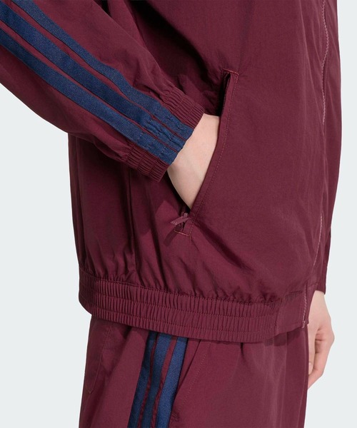 adidas(アディダス)の「スタジアム ライト ツイル ルーズフィット トラックジャケット / ジャージ / アディダス adidas(ジャージ・メンズ・レッド・X-SMALL/X-LARGE/MEDIUM/LARGE/XX-LARGE)」の4枚目の写真