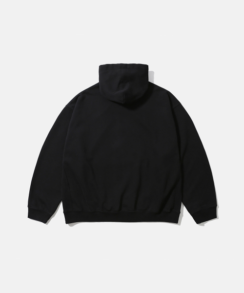 MOIF（モイフ）の「[AW26] DWELLER プルオーバースウェットフーディ / ブラック（パーカー・メンズ・その他・1(S)/2(M)/3(L)）」の2枚目の写真