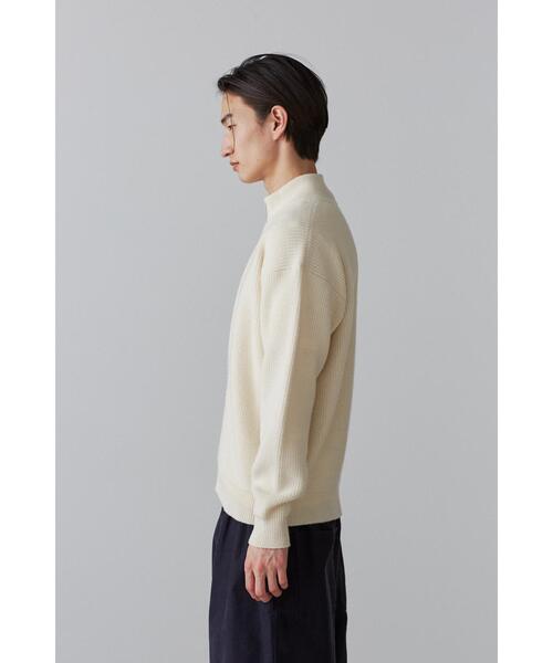 Y(ワイ)の「Y / NON MULESING WOOL DRIVERS KN(カーディガン/ボレロ・メンズ・ホワイト/ネイビー・MEDIUM/SMALL/LARGE)」の22枚目の写真