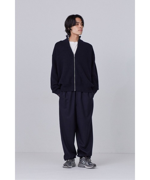 Y(ワイ)の「Y / NON MULESING WOOL DRIVERS KN(カーディガン/ボレロ・メンズ・ホワイト/ネイビー・MEDIUM/SMALL/LARGE)」の18枚目の写真