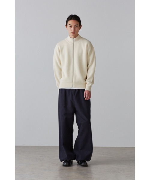 Y(ワイ)の「Y / NON MULESING WOOL DRIVERS KN(カーディガン/ボレロ・メンズ・ホワイト/ネイビー・MEDIUM/SMALL/LARGE)」の3枚目の写真