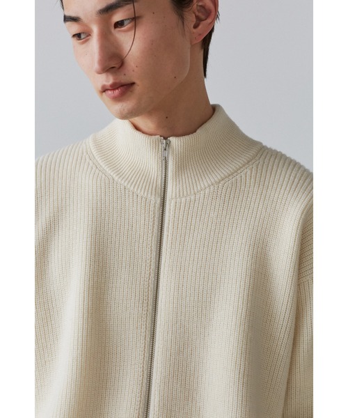 Y(ワイ)の「Y / NON MULESING WOOL DRIVERS KN(カーディガン/ボレロ・メンズ・ホワイト/ネイビー・MEDIUM/SMALL/LARGE)」の6枚目の写真