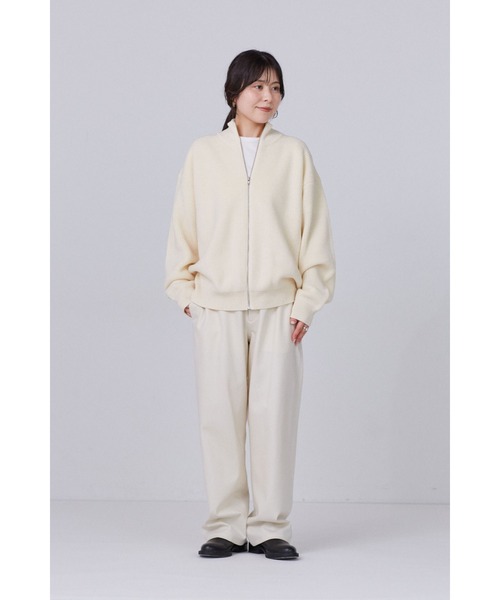 Y(ワイ)の「Y / NON MULESING WOOL DRIVERS KN(カーディガン/ボレロ・メンズ・ホワイト/ネイビー・MEDIUM/SMALL/LARGE)」の8枚目の写真
